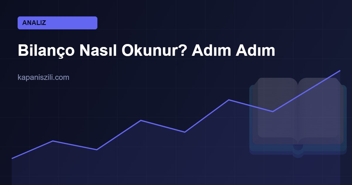 bilanço nasıl okunur