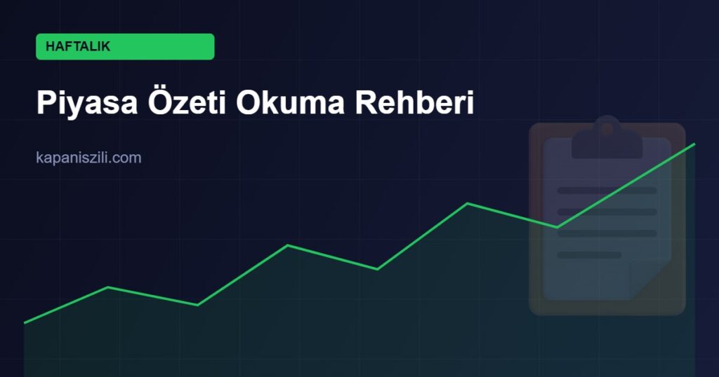 piyasa özeti